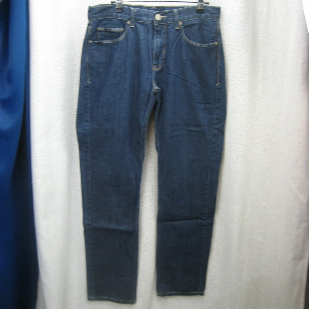 PERRY ELLIS SLIM FIT DARK INDIGO DENIM JEANS 30X32